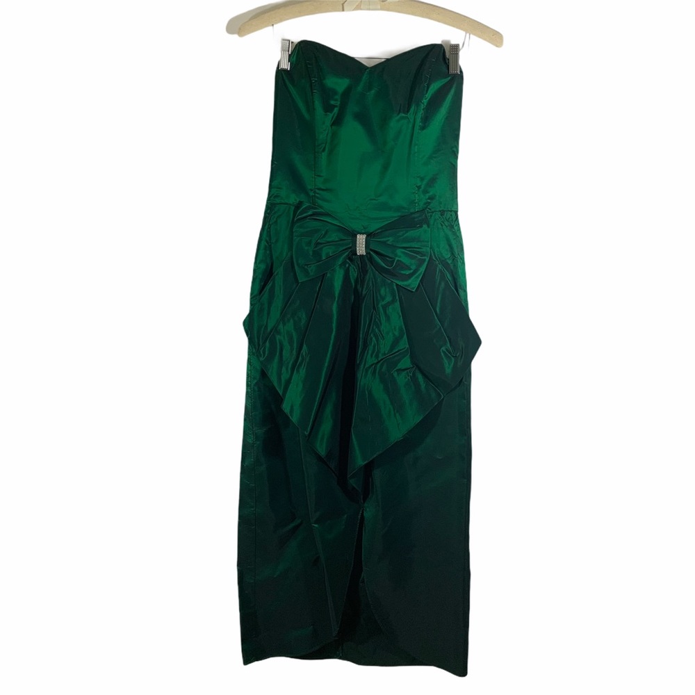 Robert California Green Satin Dress